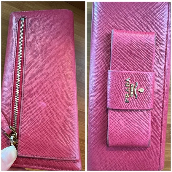 Prada Milano Pink Long Snap Wallet - Picture 9 of 14